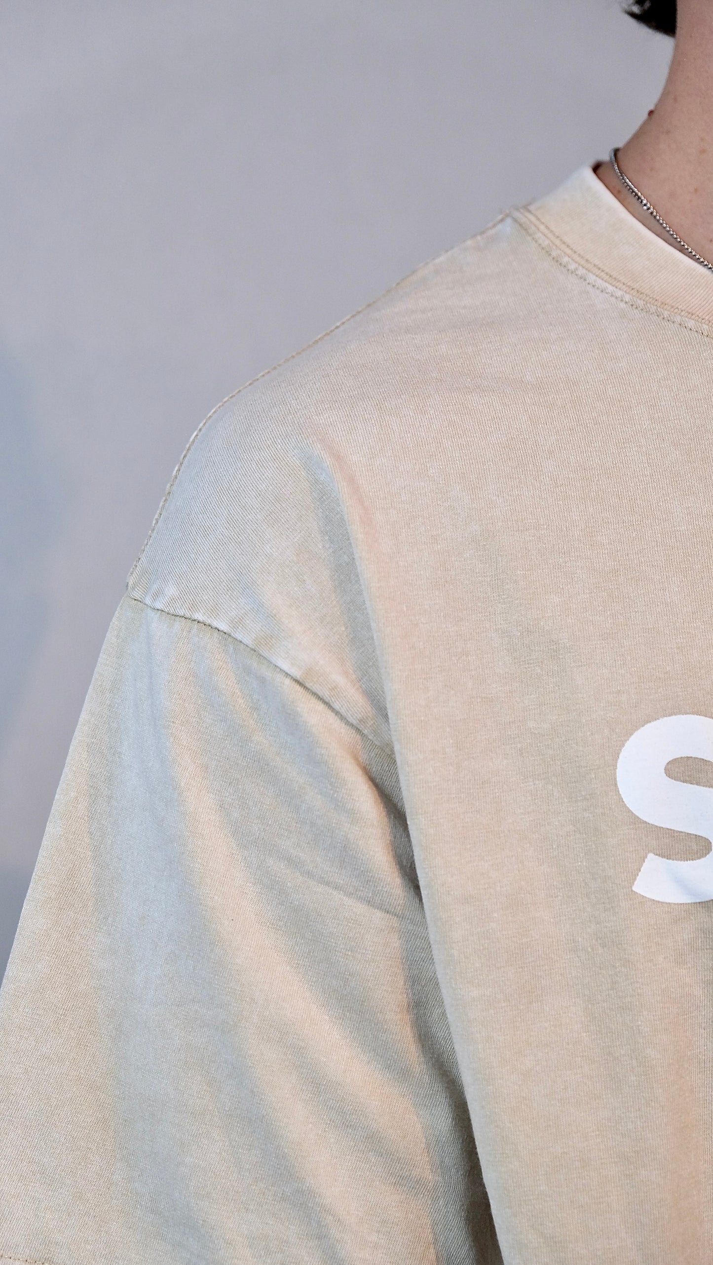 SHEESH FADE T-SHIRT Beige