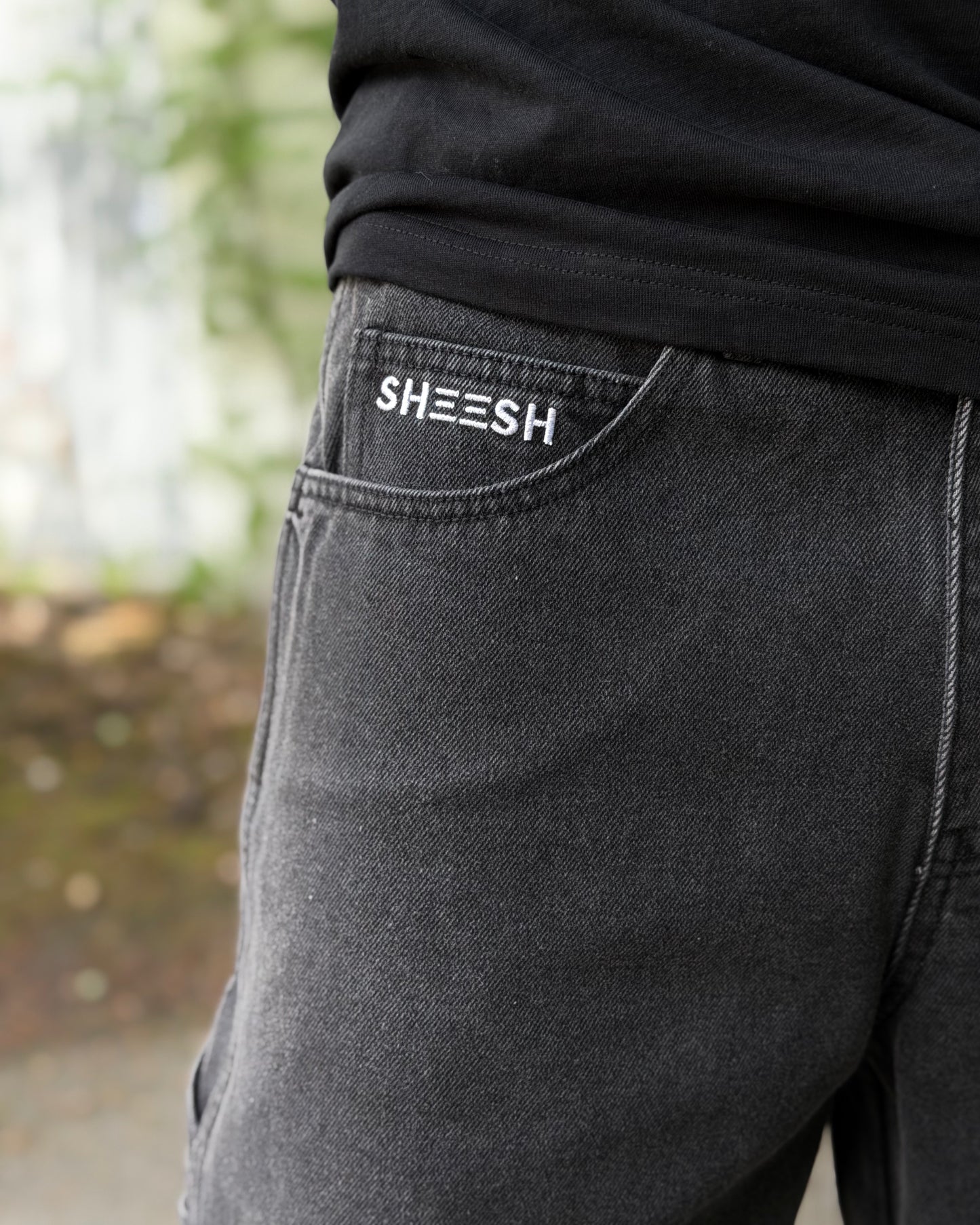 SHEESH STEeZE BAGGY SHORTS I BLACK - LIMITED STEeZE DROP #02