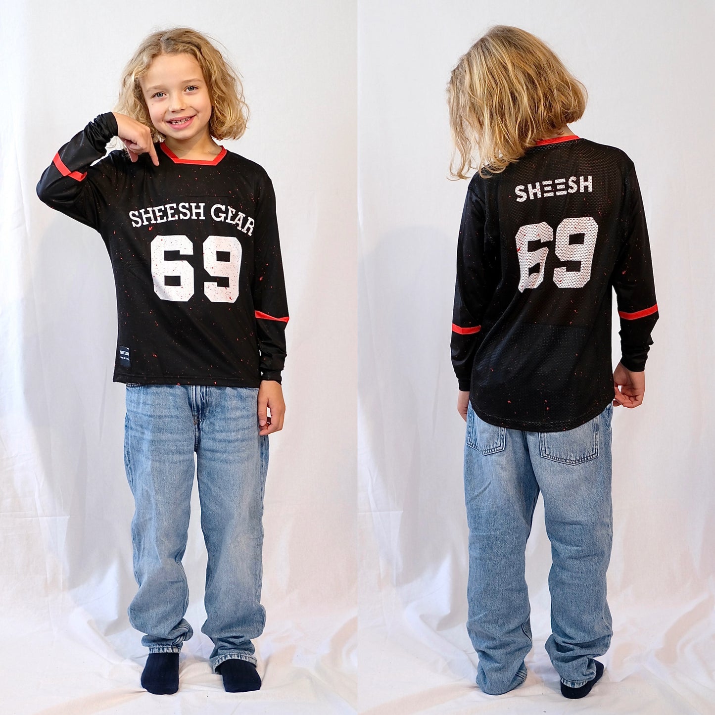 SHEESH KIDS 69er Partylaps Jersey CherryFlare
