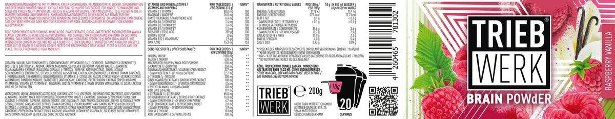 TRIEBWERK ENERGY BRAIN POWdER kaufen | Energy für MTB & Sport