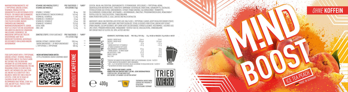 TRIEBWERK MIND BOOST kaufen | Koffeinfreier Fokus-Drink