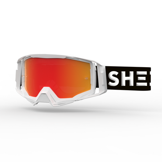 SHEESH 80's Hurricane Goggle Powderwhite-Orange