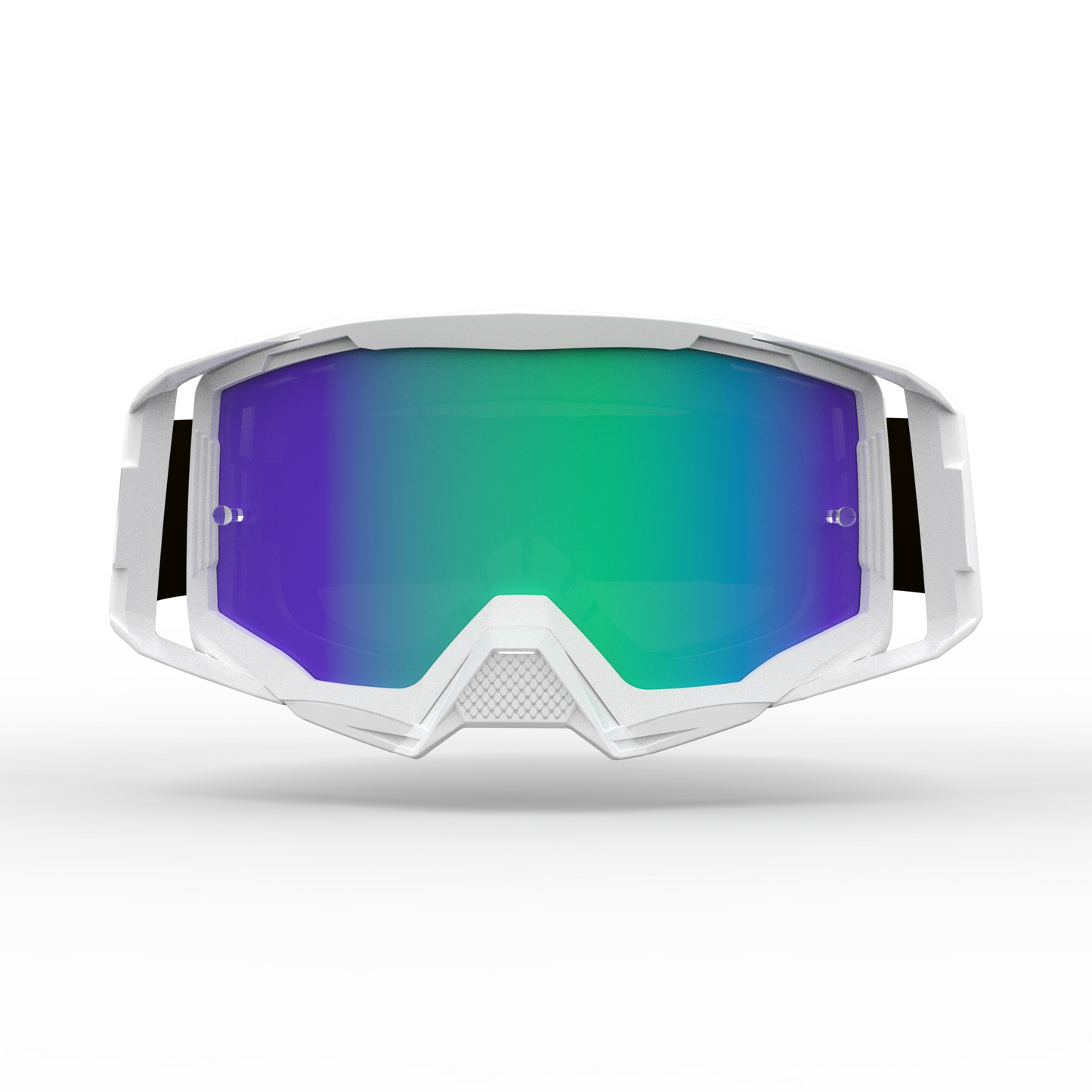 SHEESH 80's Hurricane Goggle Powderwhite-Green