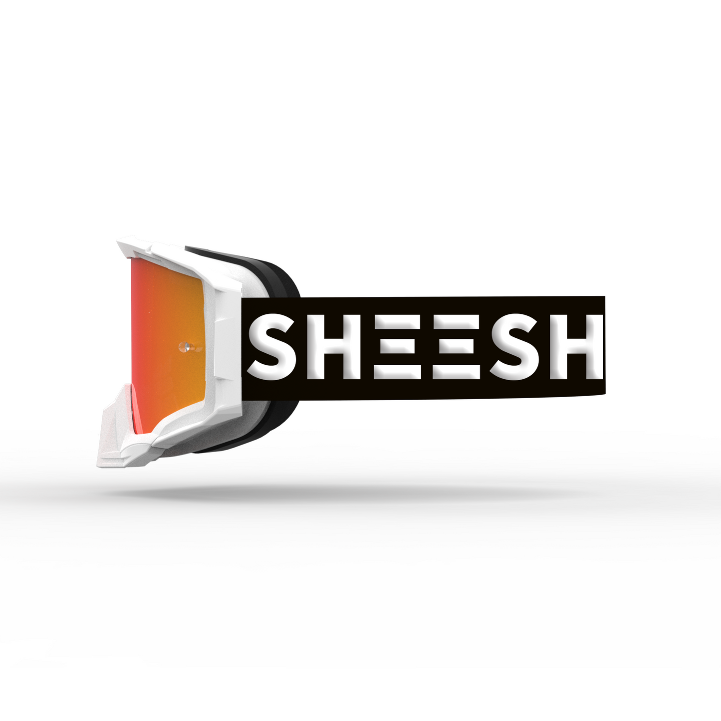 SHEESH 80's Hurricane Goggle Powderwhite-Orange