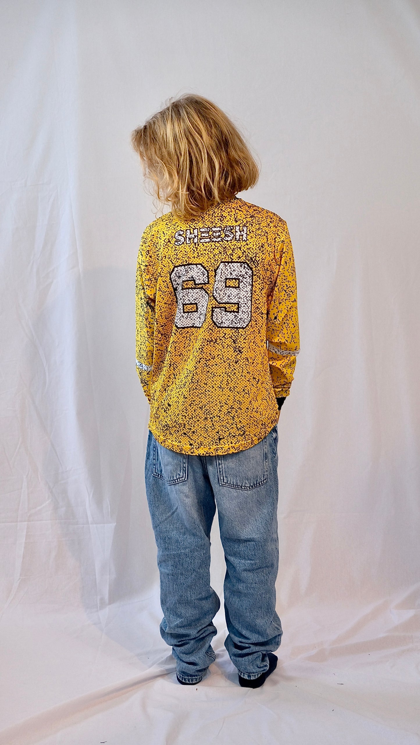 SHEESH KIDS 69er Partylaps Jersey Black&Yellow