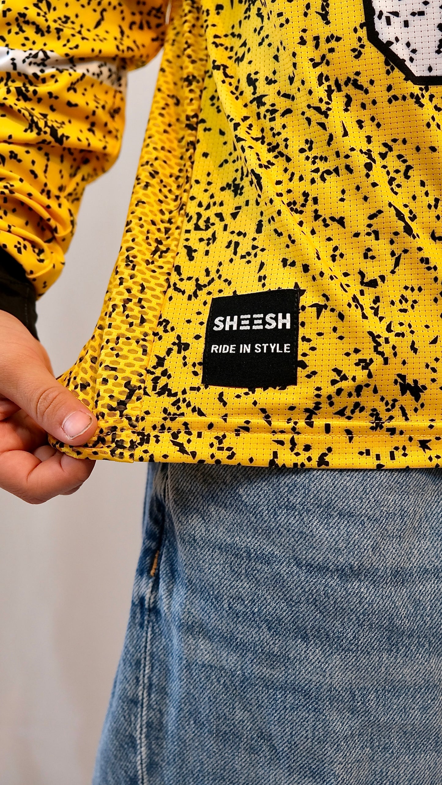 SHEESH KIDS 69er Partylaps Jersey Black&Yellow