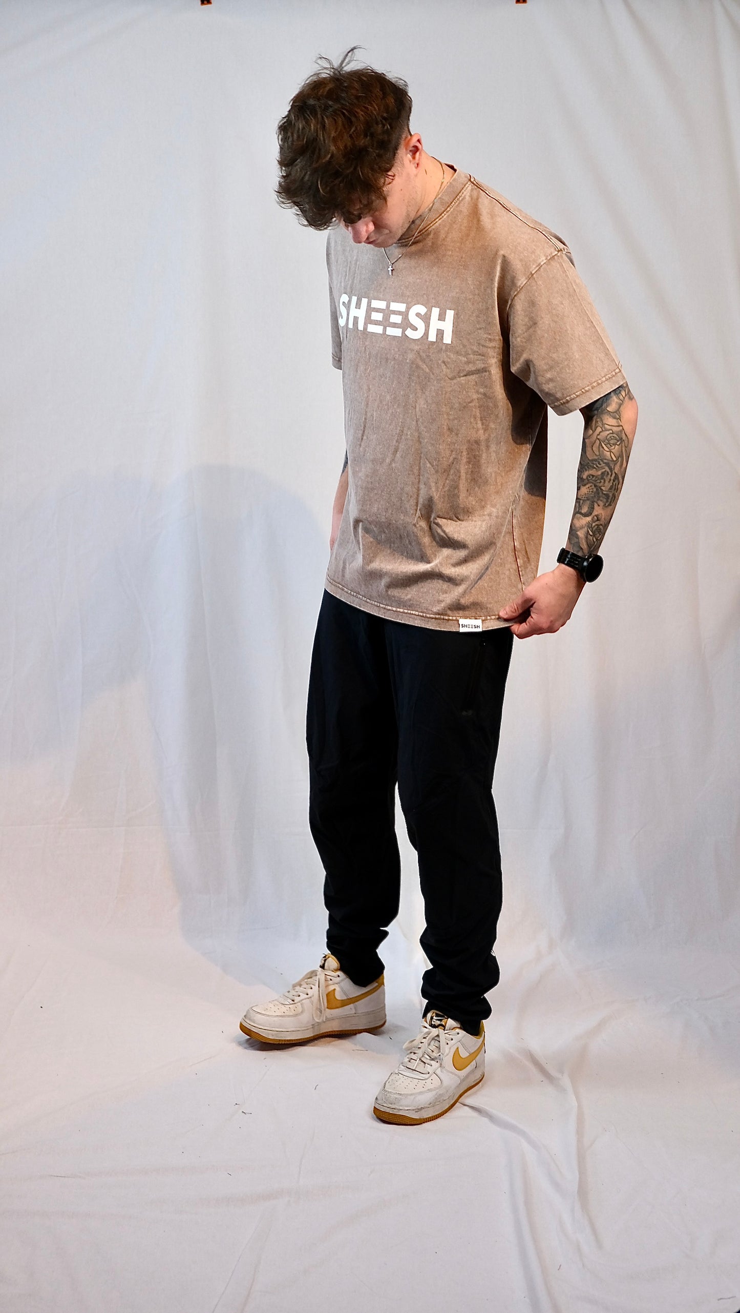 SHEESH FADE T-SHIRT Brown