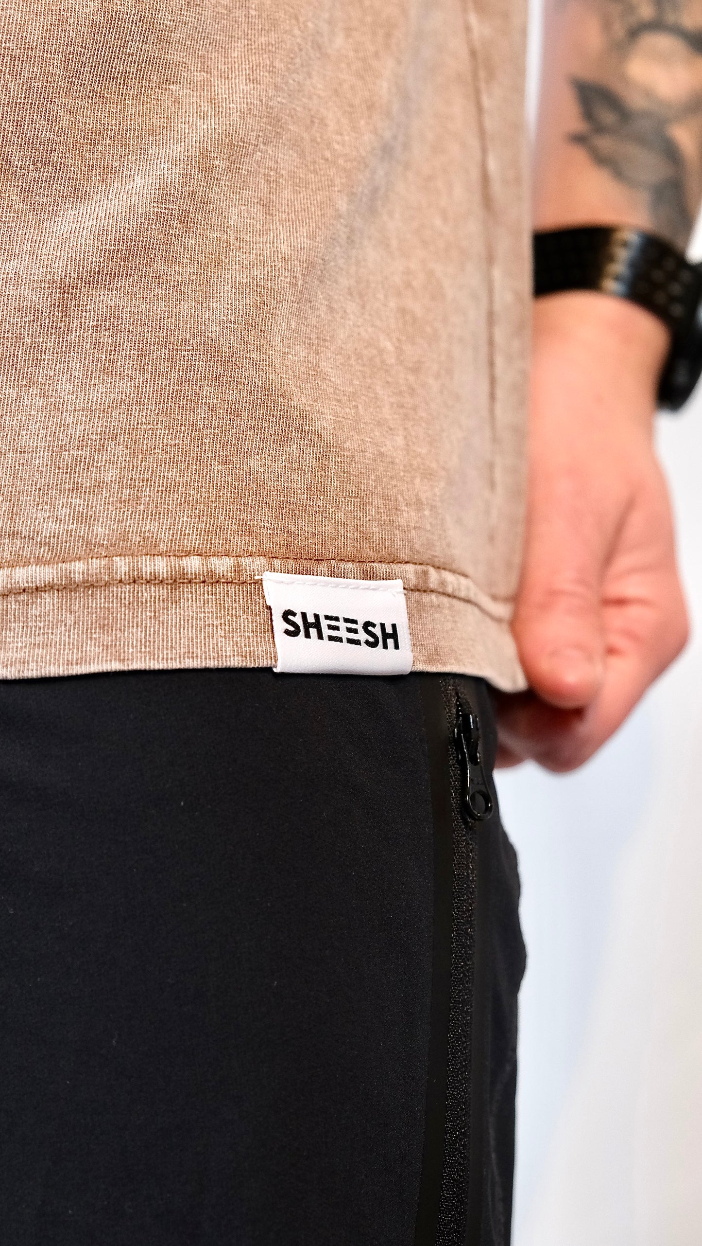 SHEESH FADE T-SHIRT Brown