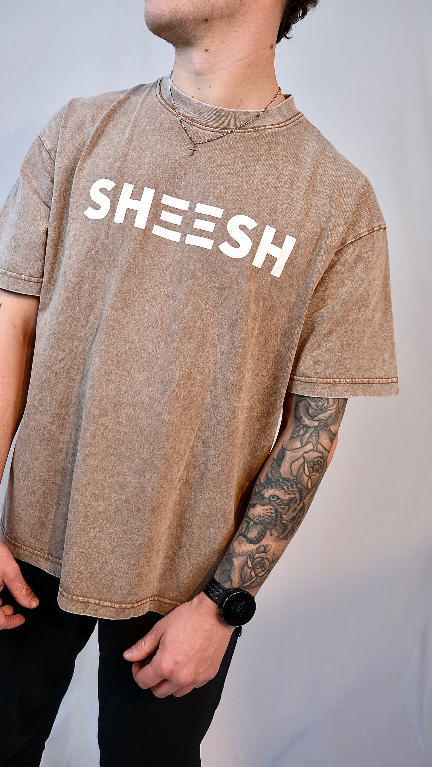 SHEESH FADE T-SHIRT Brown