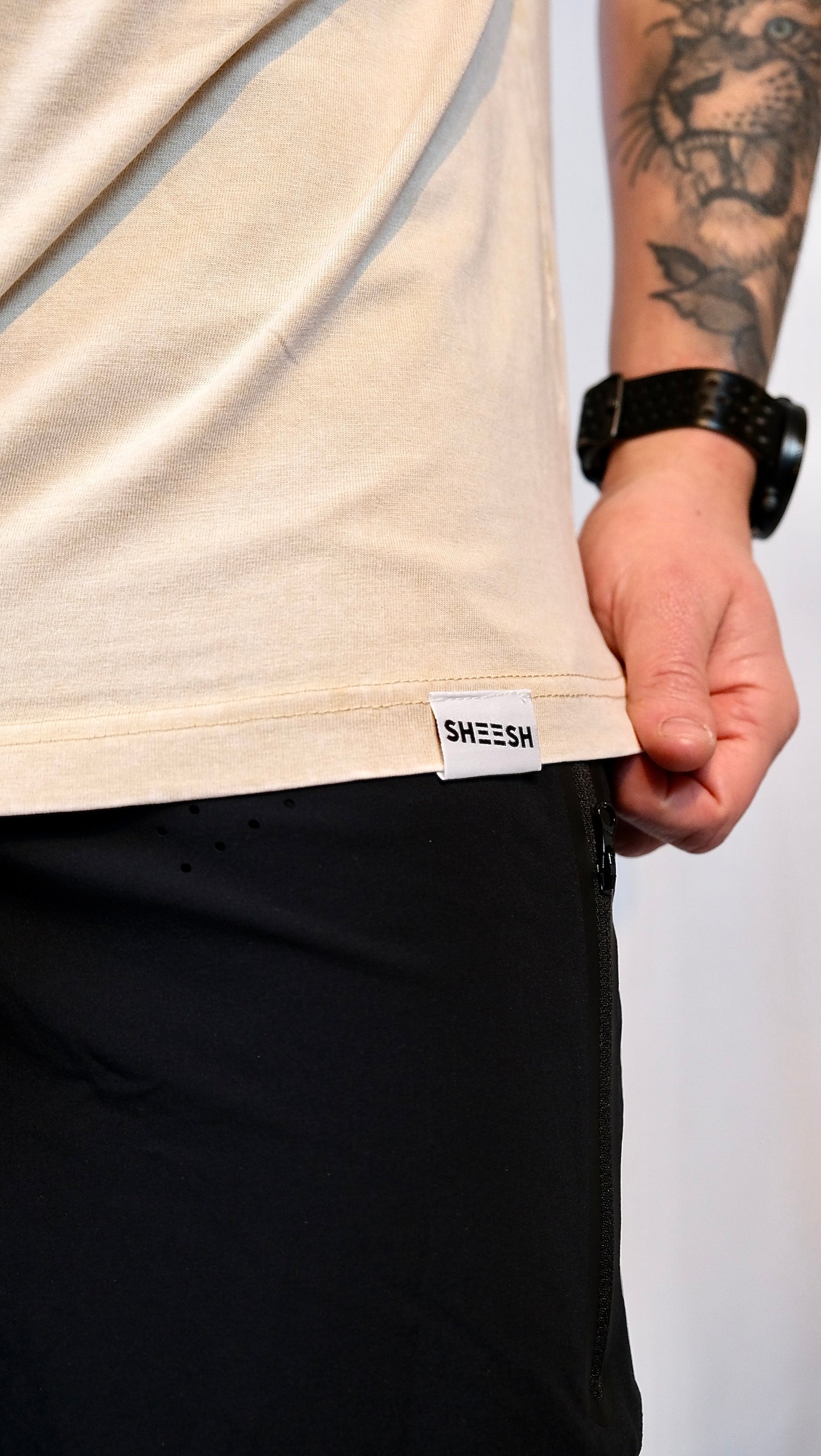 SHEESH FADE T-SHIRT Beige