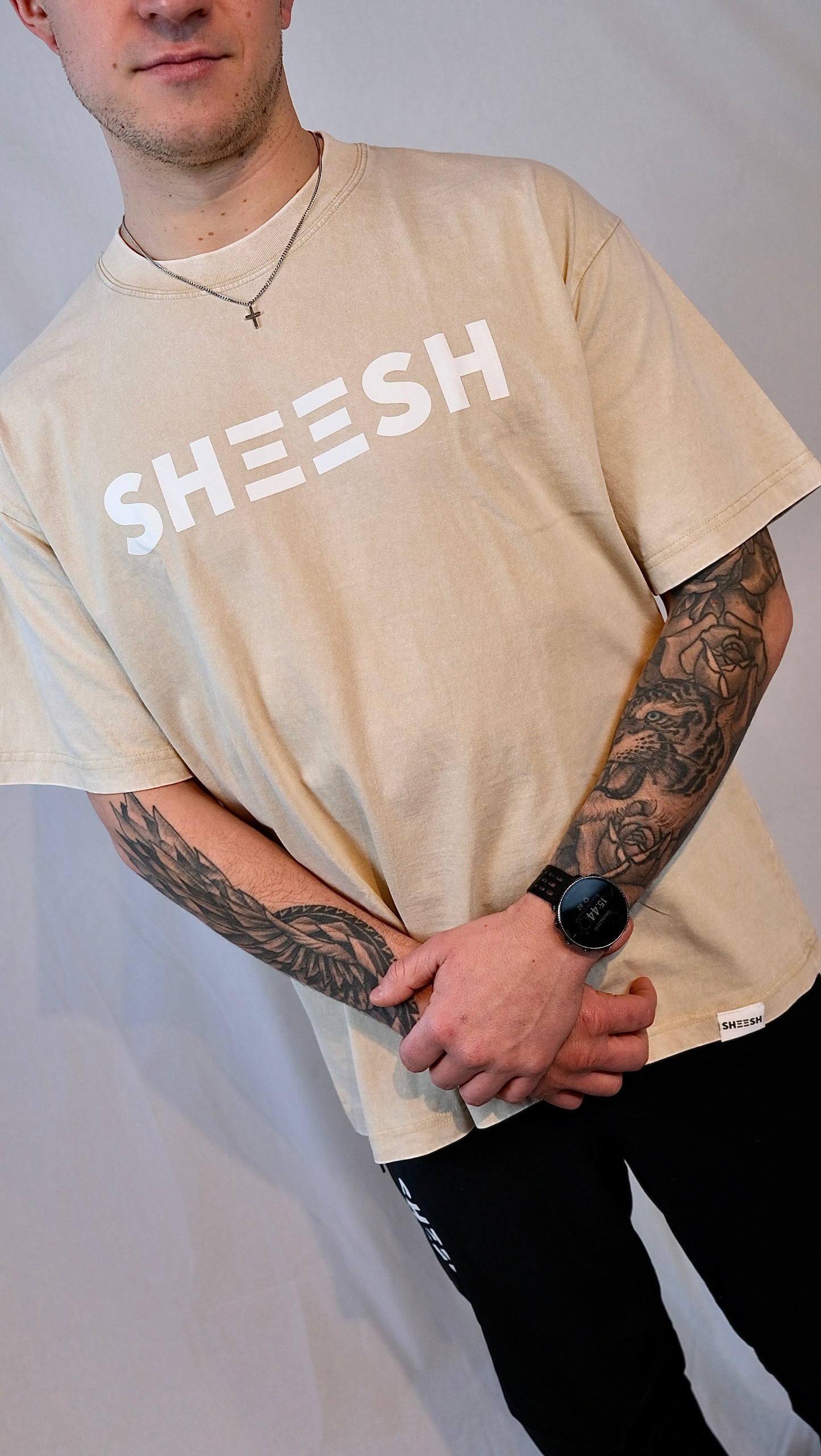 SHEESH FADE T-SHIRT Beige