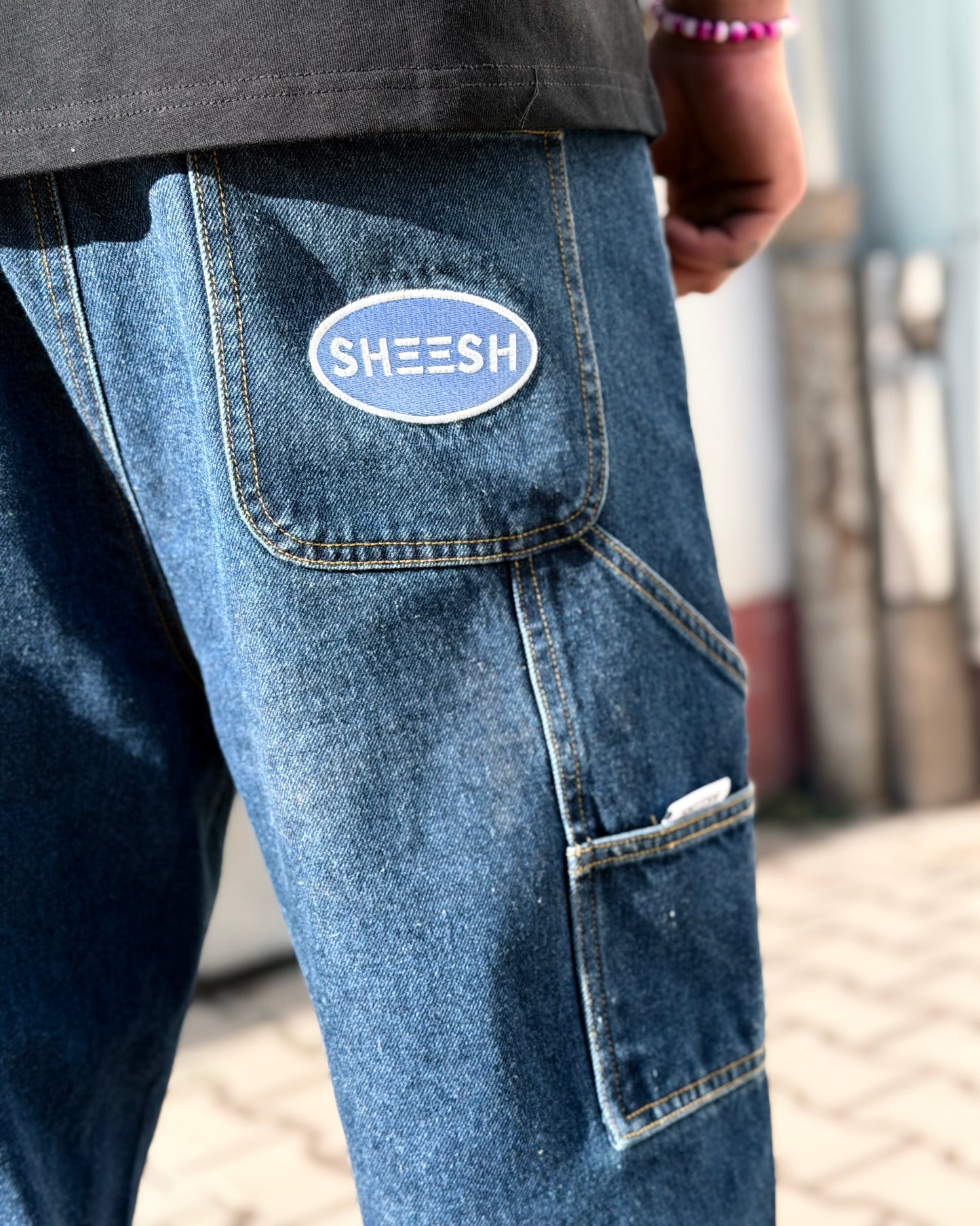 SHEESH STEeZE BAGGY PANTS - DARKBLUE