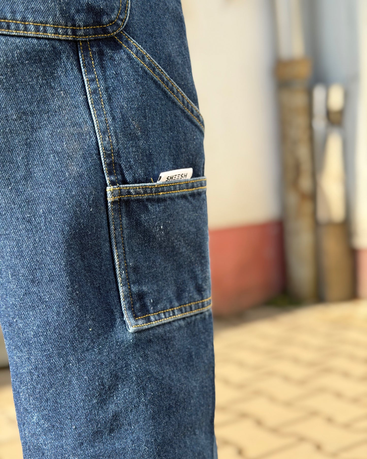 SHEESH STEeZE BAGGY PANTS - DARKBLUE