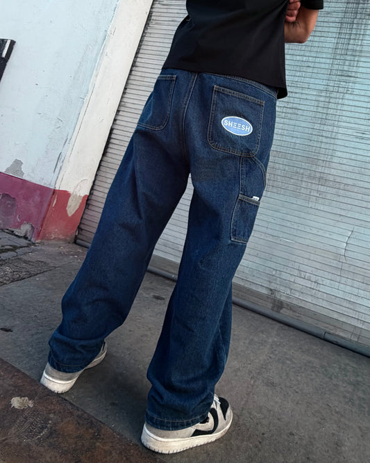 SHEESH STEeZE BAGGY PANTS - DARKBLUE
