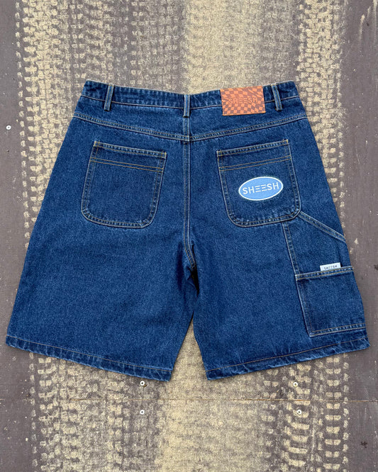 SHEESH STEeZE BAGGY SHORTS - DARKBLUE
