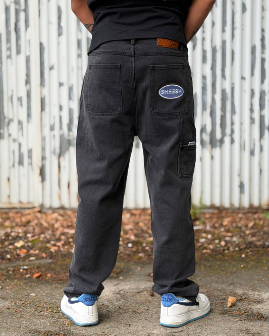 SHEESH STEeZE BAGGY PANTS I BLACK - LIMITED STEeZE DROP #02