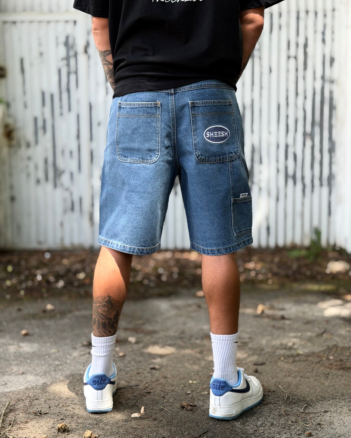 SHEESH STEeZE BAGGY SHORTS I LIGHTBLUE - LIMITED STEeZE DROP #02