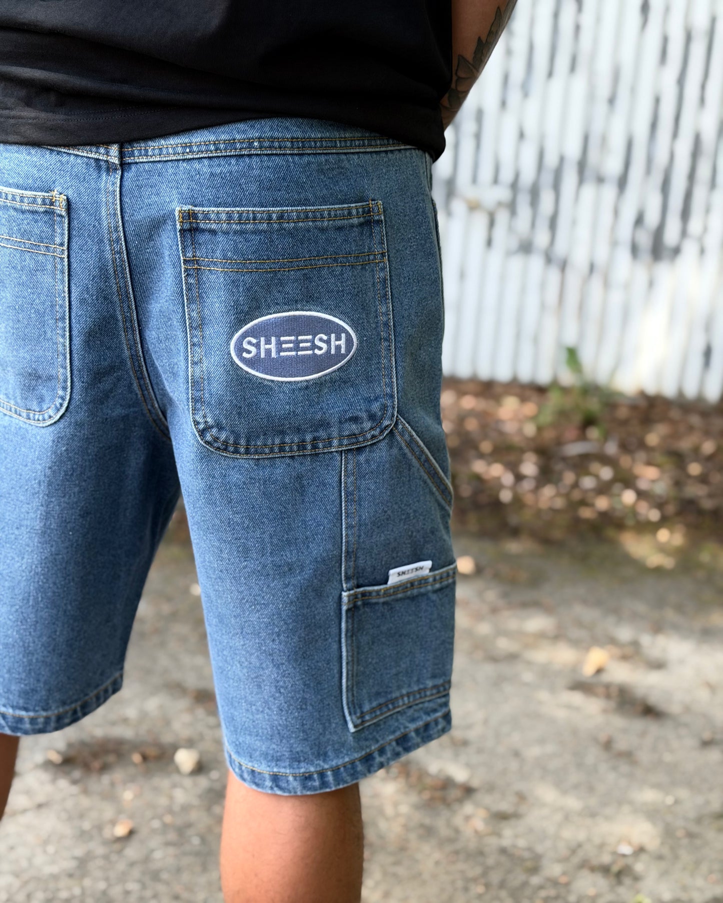 SHEESH STEeZE BAGGY SHORTS I LIGHTBLUE - LIMITED STEeZE DROP #02