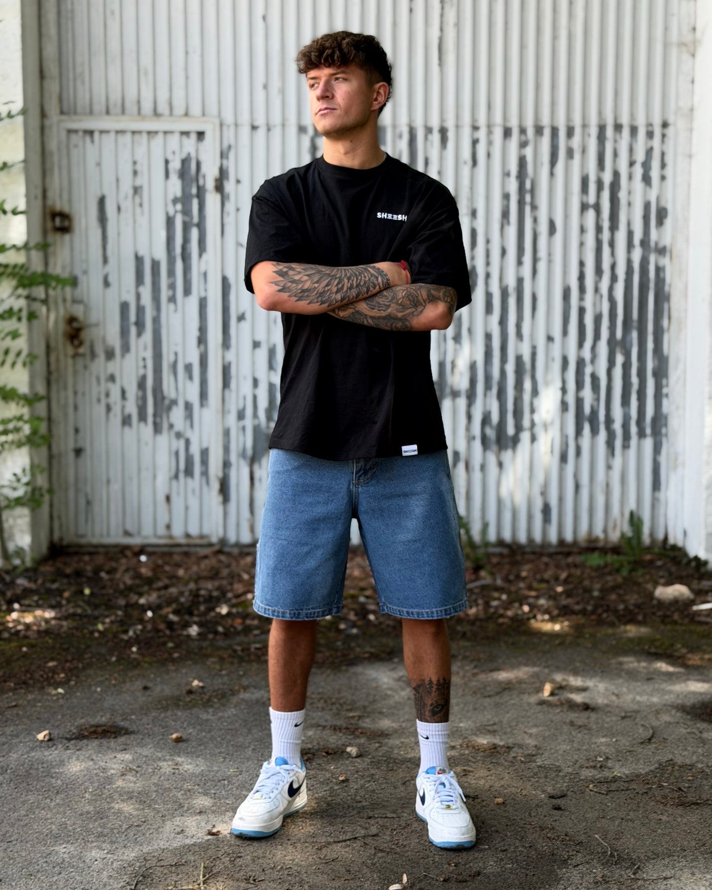SHEESH STEeZE BAGGY SHORTS I LIGHTBLUE - LIMITED STEeZE DROP #02