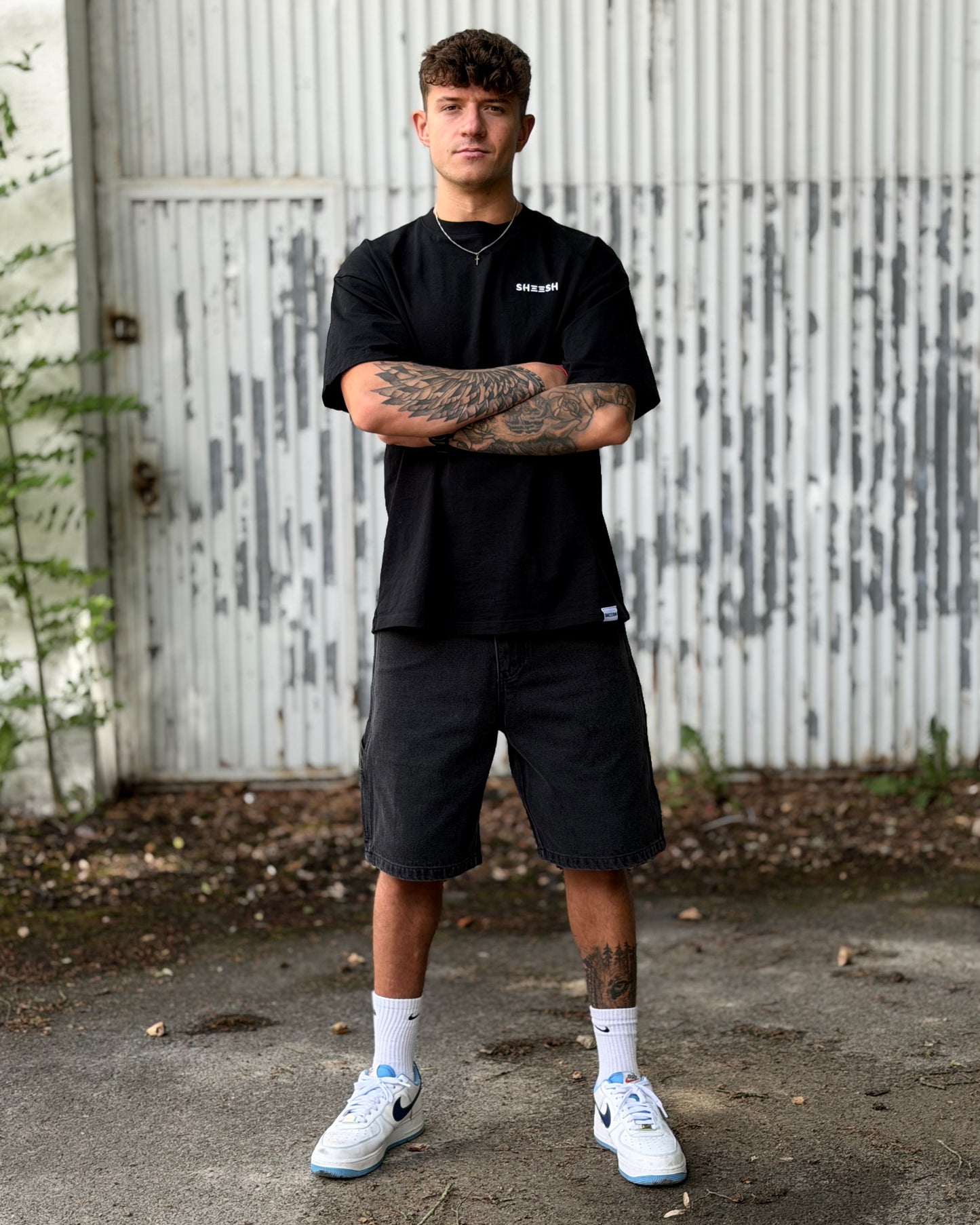 SHEESH STEeZE BAGGY SHORTS I BLACK - LIMITED STEeZE DROP #02