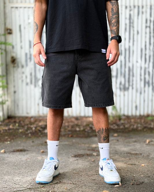 SHEESH STEeZE BAGGY SHORTS I BLACK - LIMITED STEeZE DROP #02