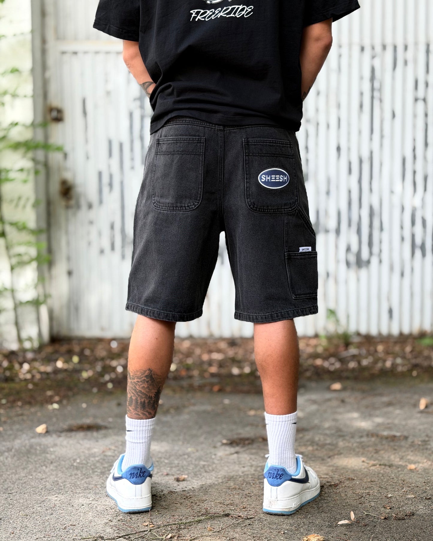 SHEESH STEeZE BAGGY SHORTS I BLACK - LIMITED STEeZE DROP #02