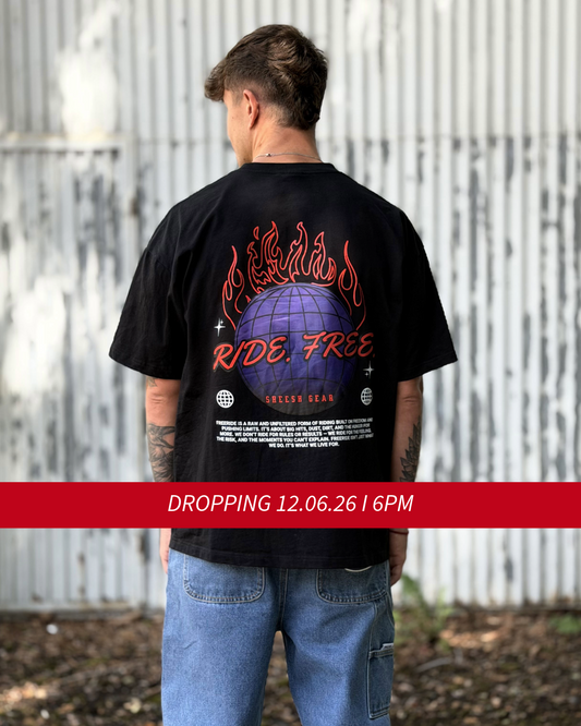 SHEESH "RIDE. FREE." TEE - LIMITED STEeZE DROP #02