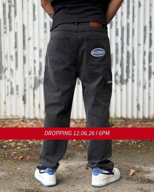 SHEESH STEeZE BAGGY PANTS I BLACK - LIMITED STEeZE DROP #02