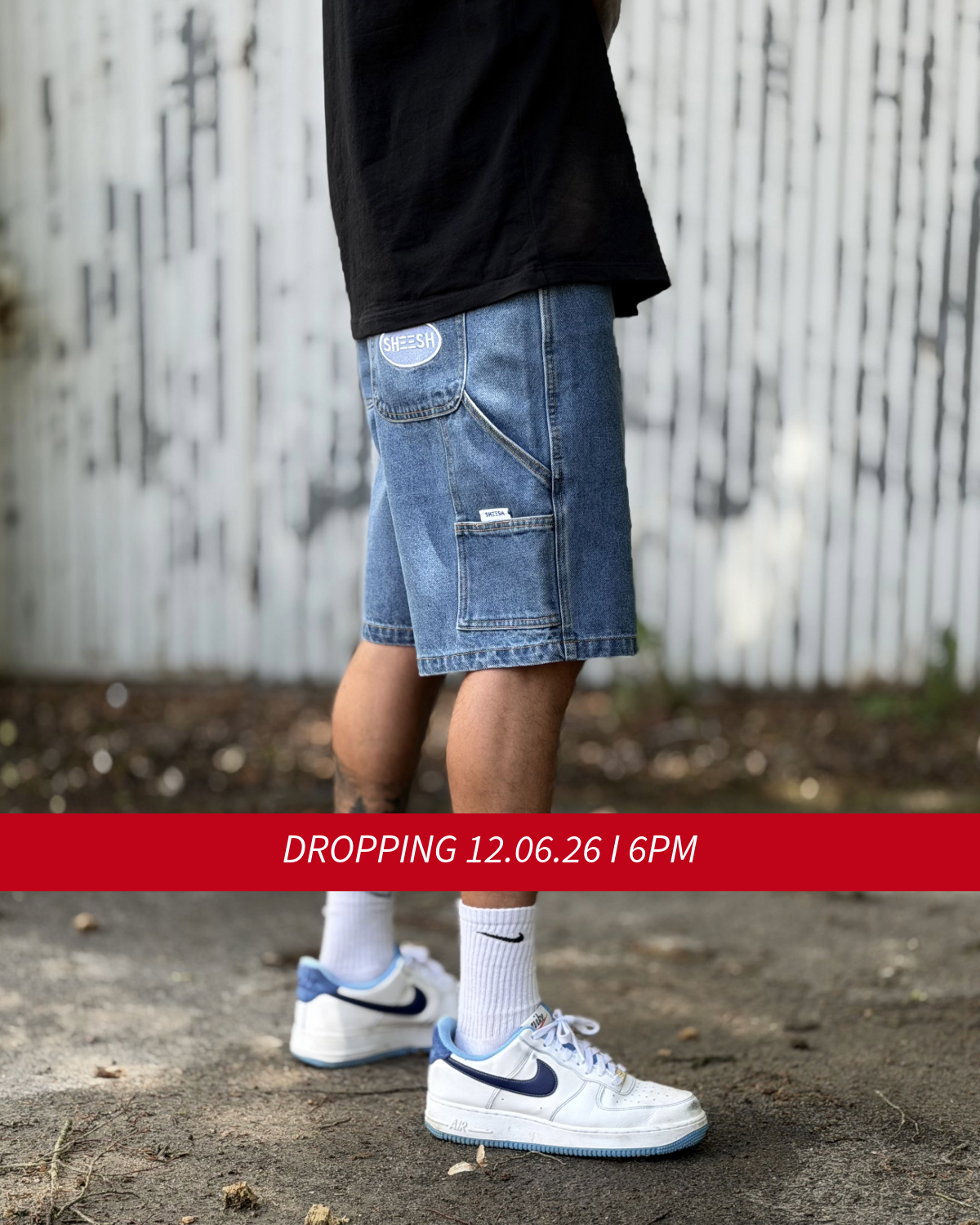SHEESH STEeZE BAGGY SHORTS I LIGHTBLUE - LIMITED STEeZE DROP #02