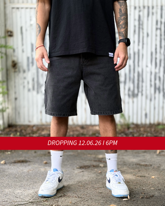 SHEESH STEeZE BAGGY SHORTS I BLACK - LIMITED STEeZE DROP #02