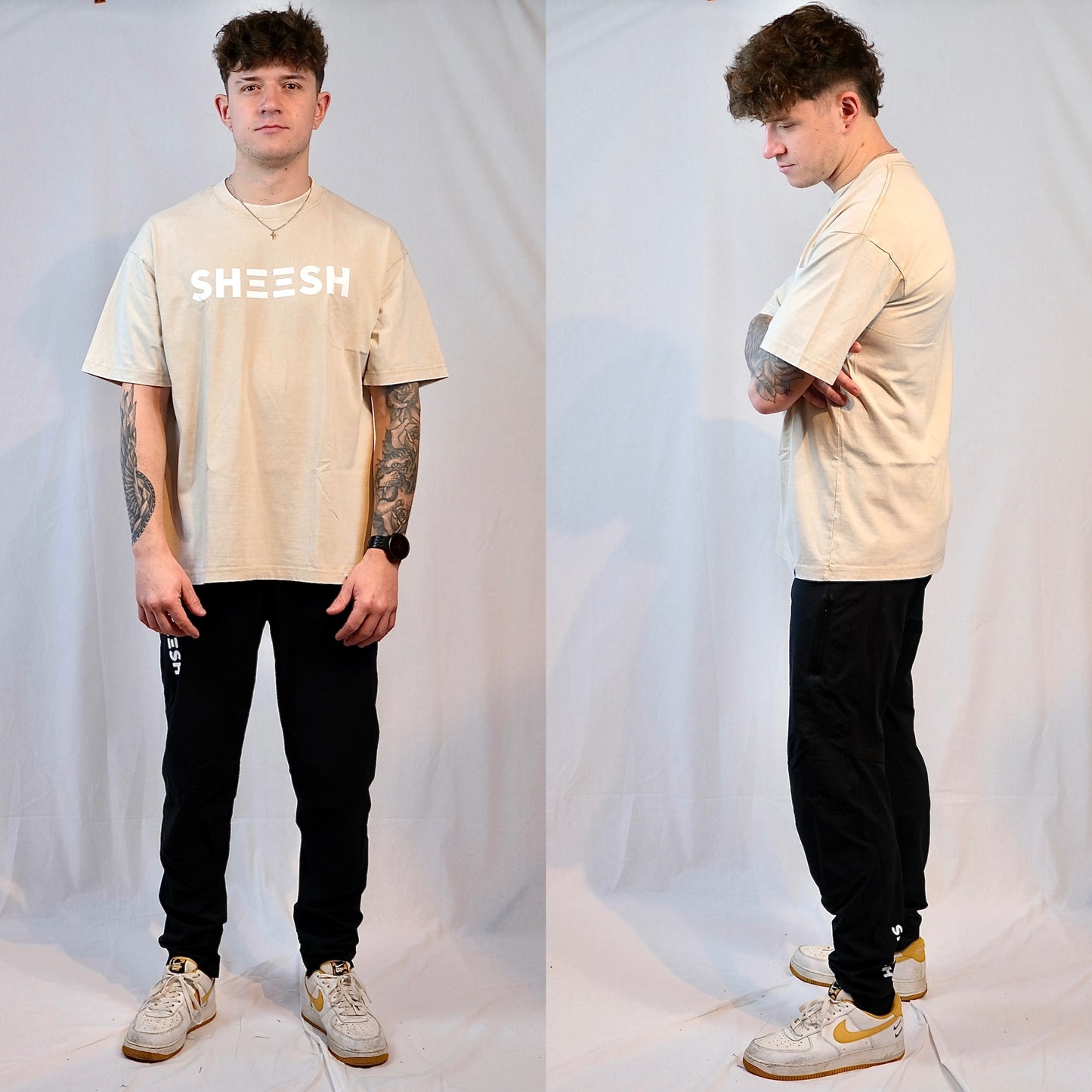SHEESH FADE T-SHIRT Beige