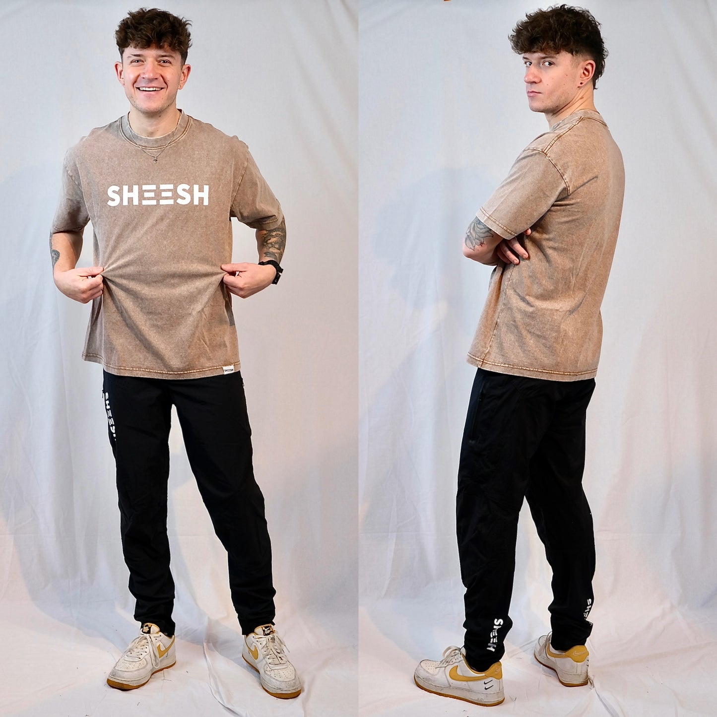 SHEESH FADE T-SHIRT Brown
