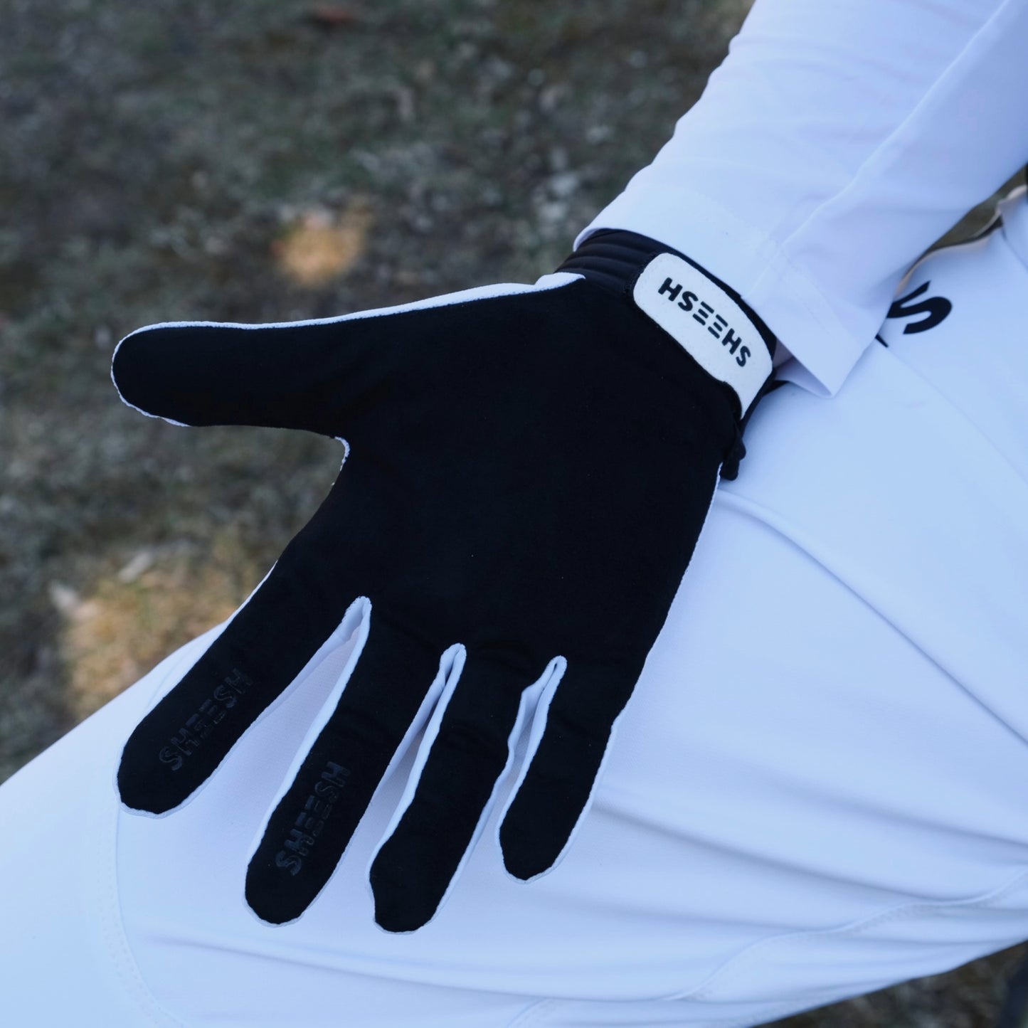SHEESH 80's Partylaps Gloves Powderwhite