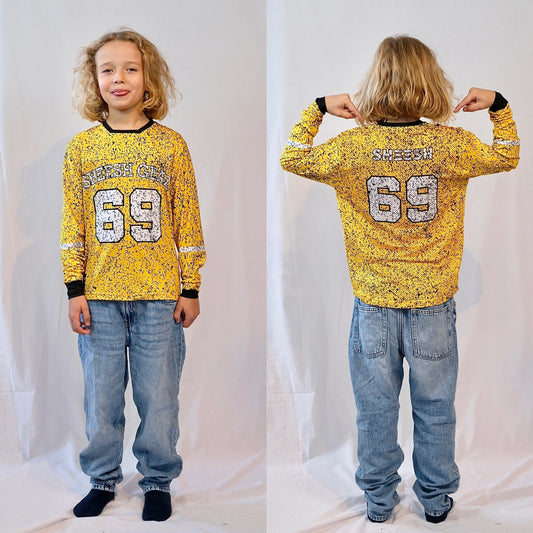 SHEESH KIDS 69er Partylaps Jersey Black&Yellow
