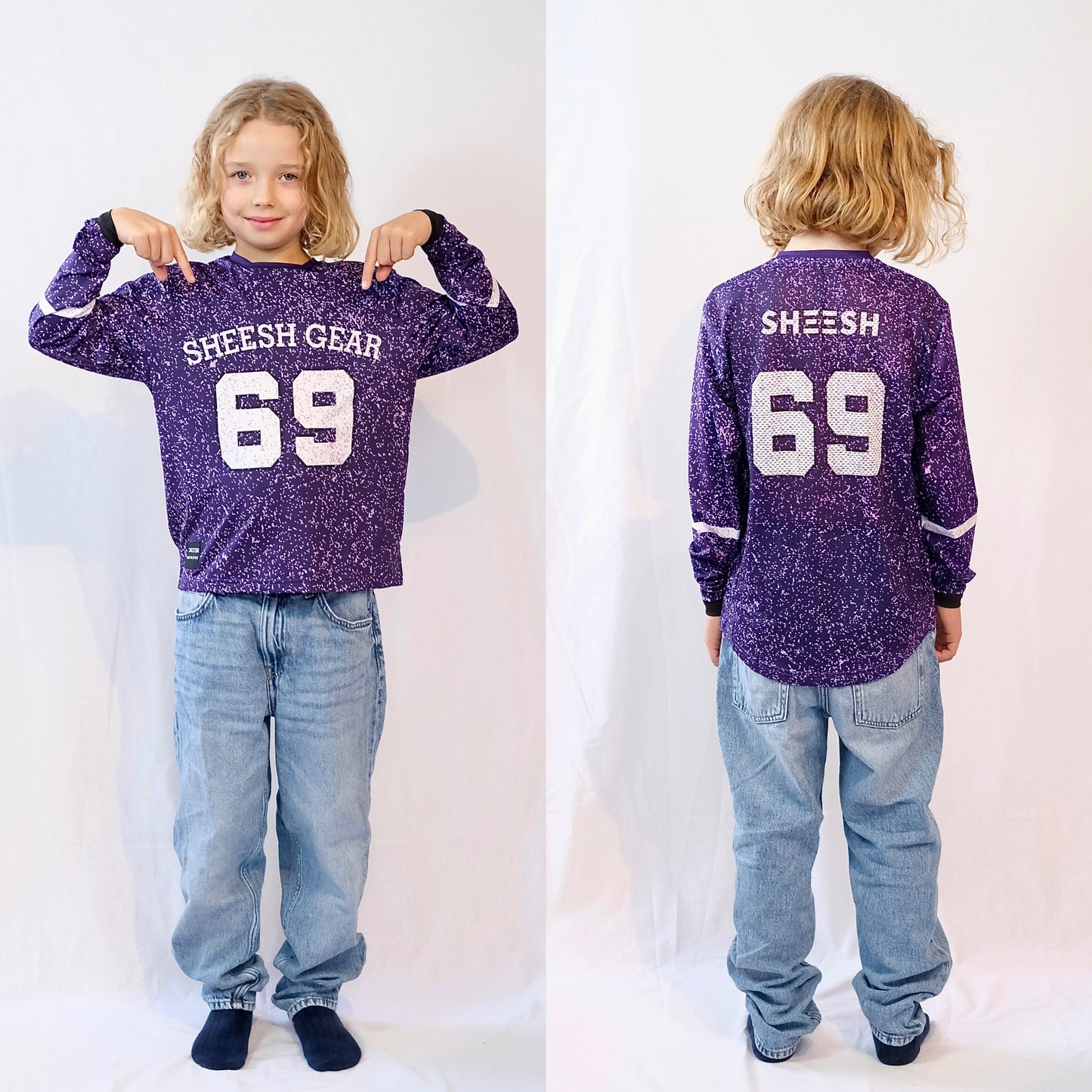 SHEESH KIDS 69er Partylaps Jersey PurpleHaze