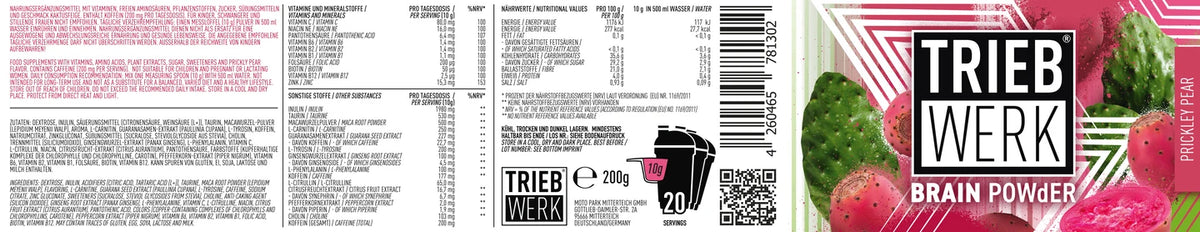 TRIEBWERK ENERGY BRAIN POWdER kaufen | Energy für MTB & Sport
