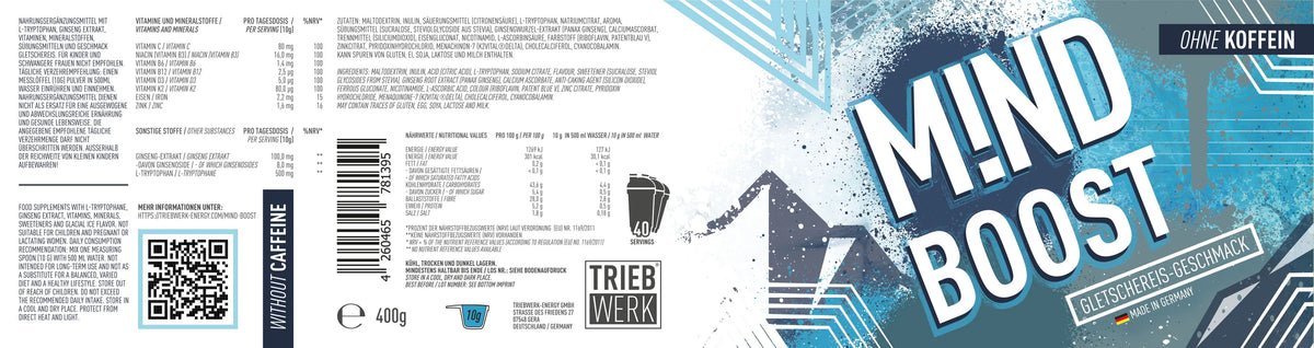 TRIEBWERK MIND BOOST kaufen | Koffeinfreier Fokus-Drink